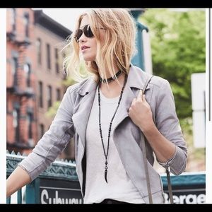 Stella & Dot black arlo horn necklace new